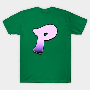 Letter P - Pink fade T-Shirt